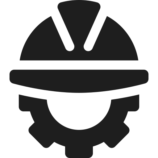 Ikon - arbeidshjelm og arbeidshjul